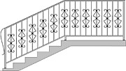 Кованые перила для лестницы цена