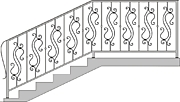 Лестницы деревянные кованые