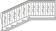 Кованые лестницы в доме цена
